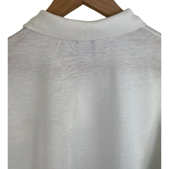 Vintage Corvette White Polo Shirt Mens Size Medium Short Sleeve Mallard Creek - Picture 8 of 10